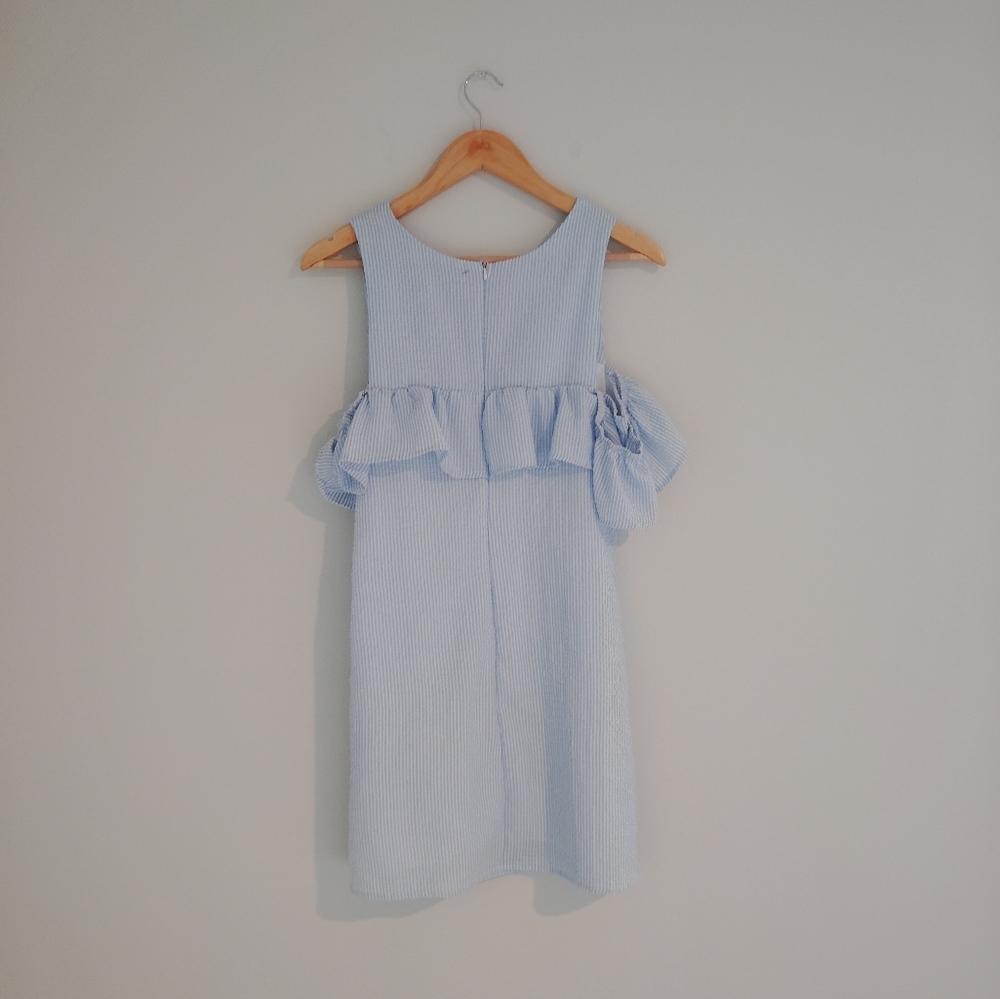 STCGOO Off-Shoulder Striped Dress - Picture 5 of 7